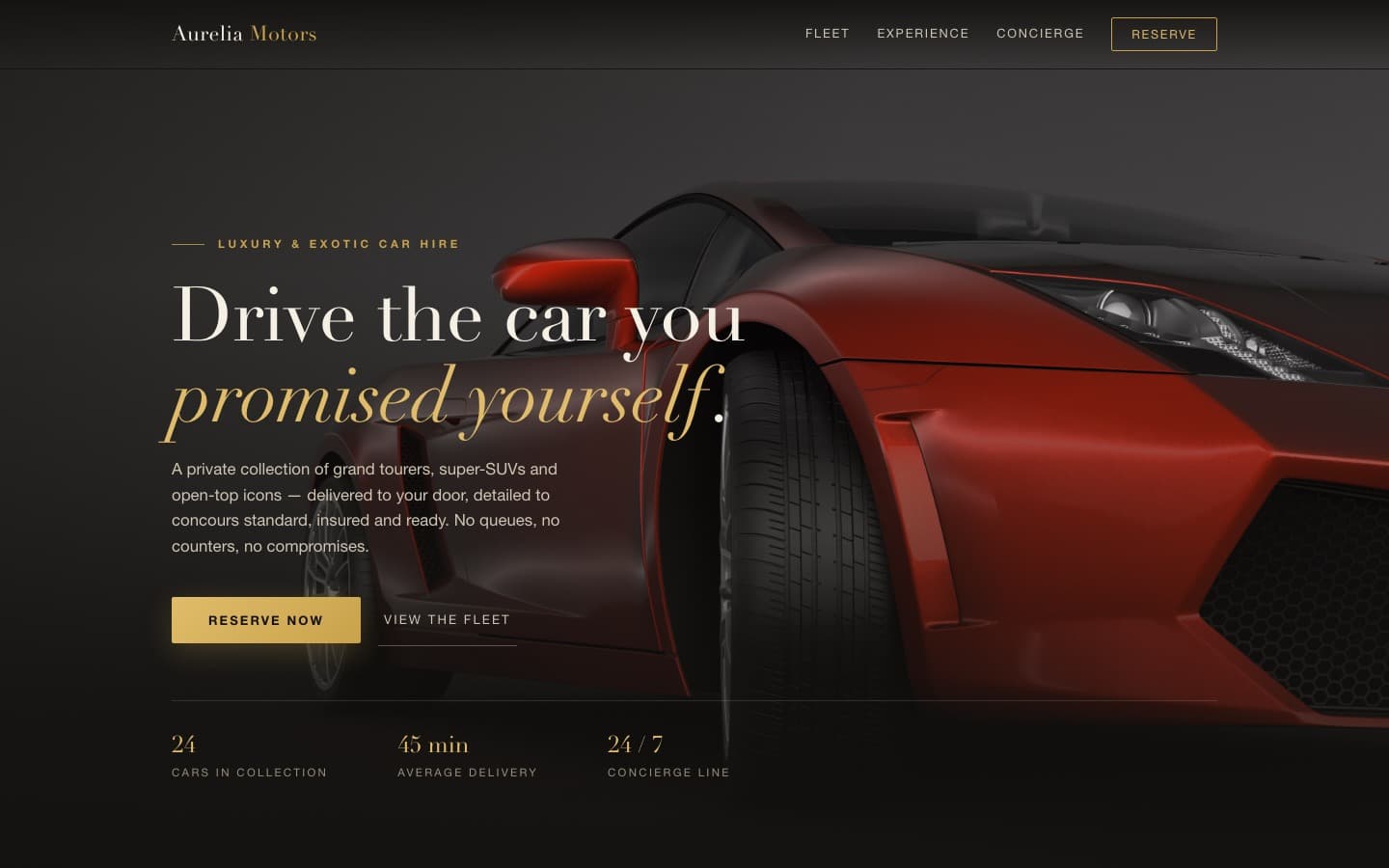 Aurelia Motors — screenshot