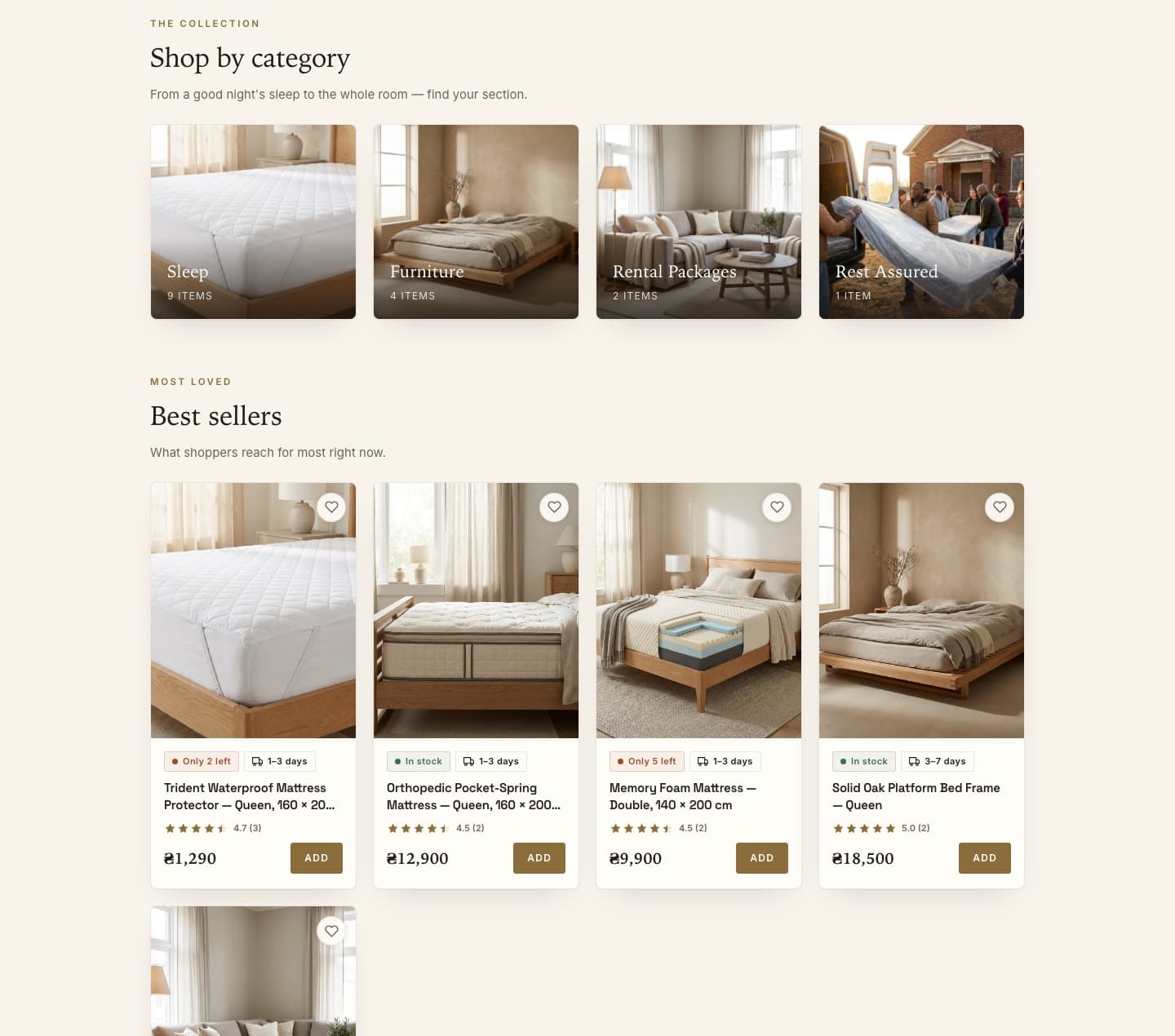 Concierge Commerce — screenshot